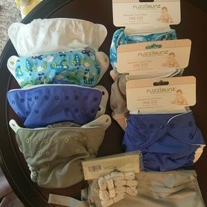 7 Fuzzibunz Adjustable Pocket Diapers